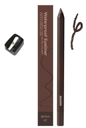 Systemous Eyeliner Pencil, Systemous 24 Hr Waterproof Eyeliner Duo Sharpenable Eye Pencil, Long-Lasting 2 in 1 Eye Liner and Eyebrow Pencils Waterproof Eyeliners, For Eye Makeup (Brown) von AFGQIANG