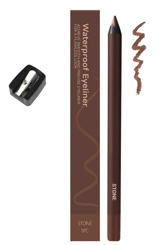 Systemous Eyeliner Pencil, Systemous 24 Hr Waterproof Eyeliner Duo Sharpenable Eye Pencil, Long-Lasting 2 in 1 Eye Liner and Eyebrow Pencils Waterproof Eyeliners, For Eye Makeup (Slate) von AFGQIANG