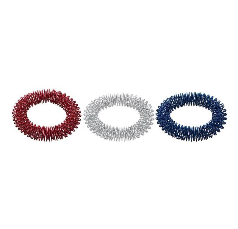 AFH Webshop Massagegerät Massageringe-Set Kombi-Mix, Dank elastischem Federstahl für verschiedene Fingerdicken von AFH Webshop