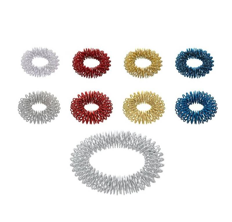 AFH Webshop Massagegerät Massageringe-Set Kombi-Mix, Dank elastischem Federstahl für verschiedene Fingerdicken AFH Webshop Massagegerät Massageringe-Set Kombi-Mix, Dank elastischem Federstahl für verschiedene Fingerdicken von AFH Webshop