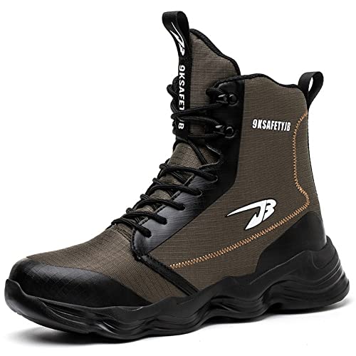 AFJYG Sicherheitsschuhe Herren Damen Leicht Arbeitsschuhe Sportlich Atmungsaktiv Arbeitsstiefel rutschfest Schutzschuhe mit Stahlkappe, Grün, EU 39 AFJYG Sicherheitsschuhe Herren Damen Leicht Arbeitsschuhe Sportlich Atmungsaktiv Arbeitsstiefel rutschfest Schutzschuhe mit Stahlkappe, Grün, EU 39 von AFJYG