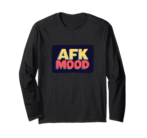 Nettes AFK Stimmungsemblem für Gaming Jungen und Mädchen Langarmshirt von AFK Mood Outfit