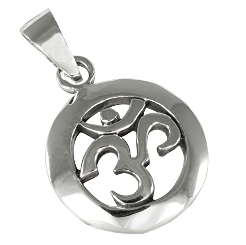 AFP Anhänger Aum Om Meditation 925 Sterling Silber AS-242 von AFP