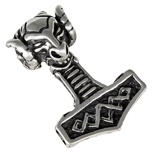 AFP Anhänger Thor Hammer Widderkopf 925 Sterling Silber AS-47 von AFP