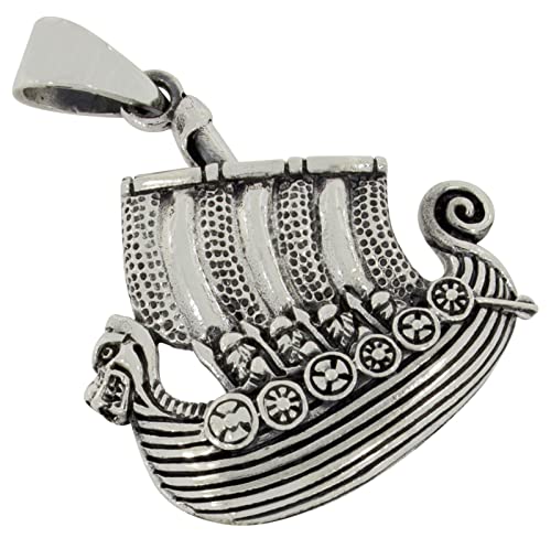 AFP Anhänger Wikingerboot Drachenboot 925 Sterling Silber AS-698 von AFP