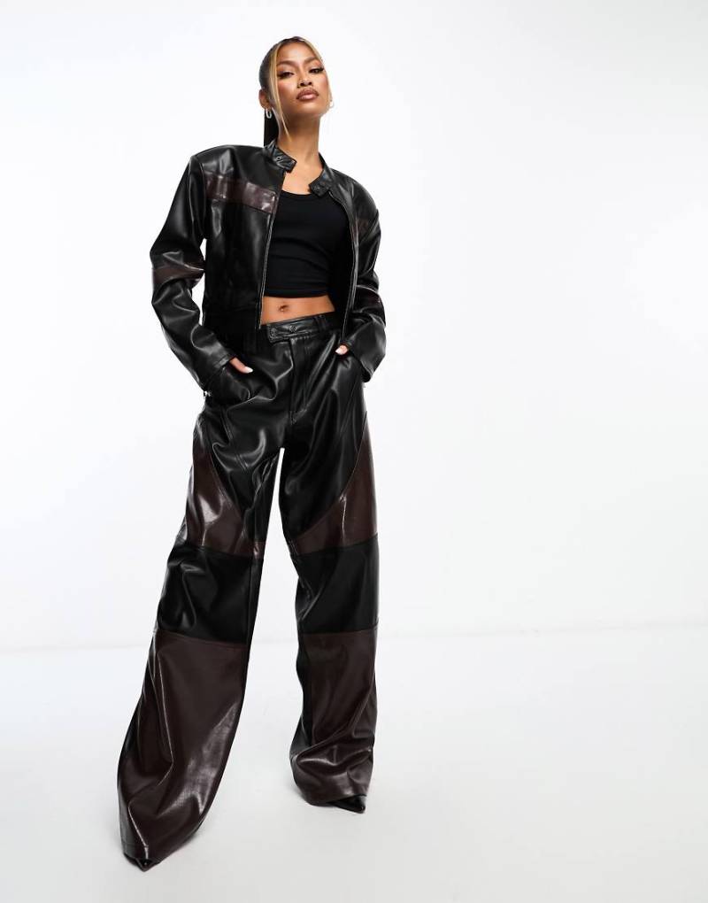 AFRM - Flynn - Motocross-Hose aus Kunstleder im Blockfarbendesign-Schwarz AFRM - Flynn - Motocross-Hose aus Kunstleder im Blockfarbendesign-Schwarz von AFRM