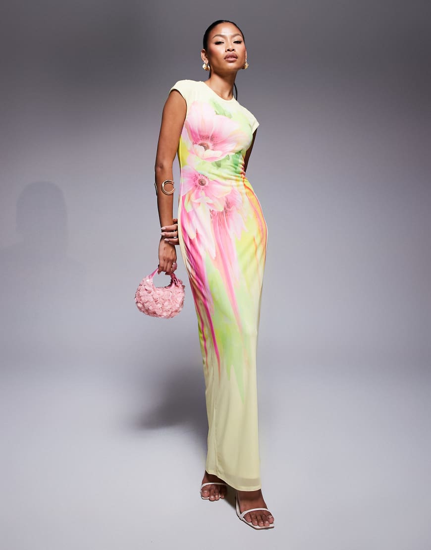 AFRM - Maxikleid in Zitronengelb mit Blumenmuster AFRM - Maxikleid in Zitronengelb mit Blumenmuster von AFRM
