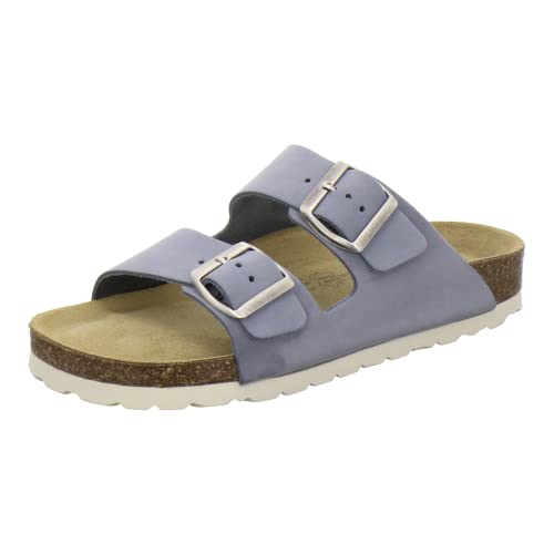 AFS-Schuhe 2100, Hausschuhe Damen Leder, praktische Arbeitsschuhe, Handmade in Germany (42 EU, Sky Nubuk) von AFS-Schuhe