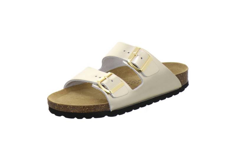 AFS-Schuhe 210003 Zweischnaller Pantolette für Damen mit Fußbett, bequeme Sandalen aus Leder von AFS-Schuhe