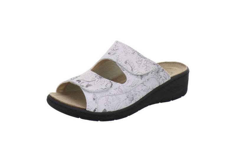 AFS-Schuhe 2783210 Hallux Wechselfußbett Pantolette für Damen mit Keilabsatz, bequeme Sandalen aus Leder von AFS-Schuhe
