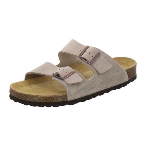 AFS-Schuhe 3100 Hausschuhe Herren Sandalen Leder beige, Arbeitsschuhe, Made in Germany (40 EU, quarz) von AFS-Schuhe