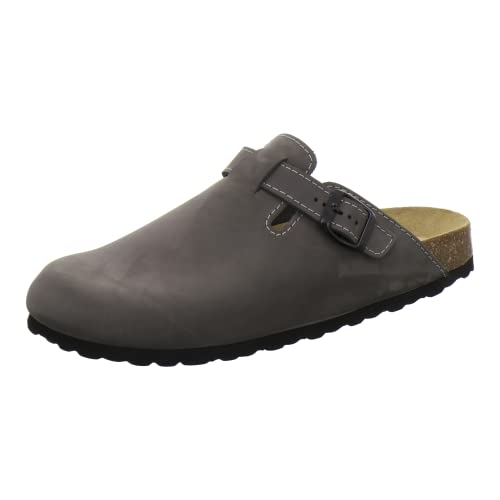 AFS-Schuhe 3900 Herren Clogs, Bequeme Hausschuhe für Männer, Pantoffeln aus Leder, Made in Germany (43 EU, Stone Nubuk) von AFS-Schuhe