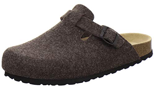 AFS-Schuhe Herren Hausschuhe geschlossen aus Filz, Bequeme, warme Winter Clogs, Made in Germany, 36900 (40 EU, braun) von AFS-Schuhe