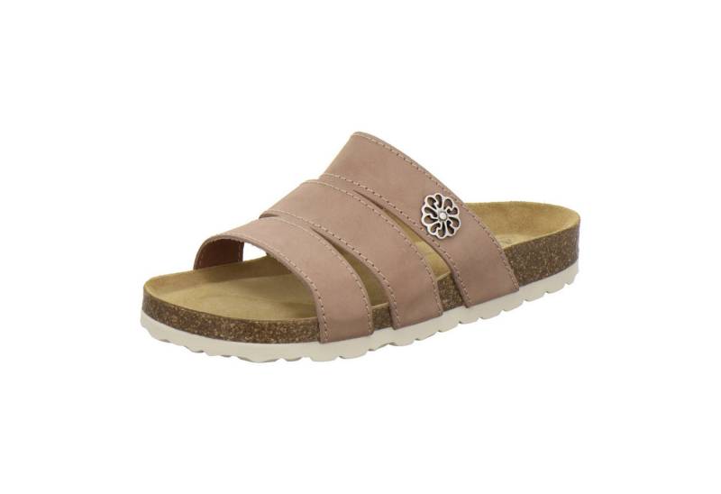 AFS-Schuhe 211336 modische Pantolette für Damen mit Fußbett, bequeme Sandalen aus Leder von AFS-Schuhe