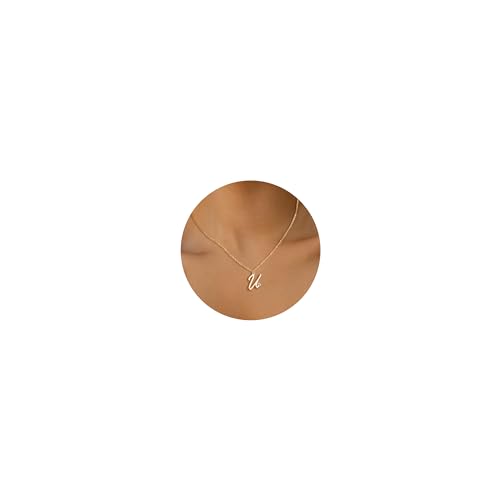 AFSTALR Kette mit Buchstaben Damen Gold Buchstabenkette Edelstahl Initial Halskette U mit Herz Anhänger Namenskette Personalisiert Schmuck Geschenke für Frauen Mädchen 45+5CM AFSTALR Kette mit Buchstaben Damen Gold Buchstabenkette Edelstahl Initial Halskette U mit Herz Anhänger Namenskette Personalisiert Schmuck Geschenke für Frauen Mädchen 45+5CM von AFSTALR