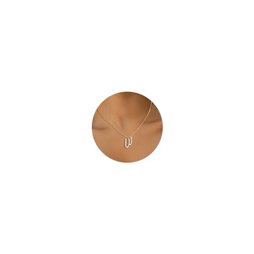 AFSTALR Kette mit Buchstaben Damen Gold Buchstabenkette Edelstahl Initial Halskette W mit Herz Anhänger Namenskette Personalisiert Schmuck Geschenke für Frauen Mädchen 45+5CM AFSTALR Kette mit Buchstaben Damen Gold Buchstabenkette Edelstahl Initial Halskette W mit Herz Anhänger Namenskette Personalisiert Schmuck Geschenke für Frauen Mädchen 45+5CM von AFSTALR
