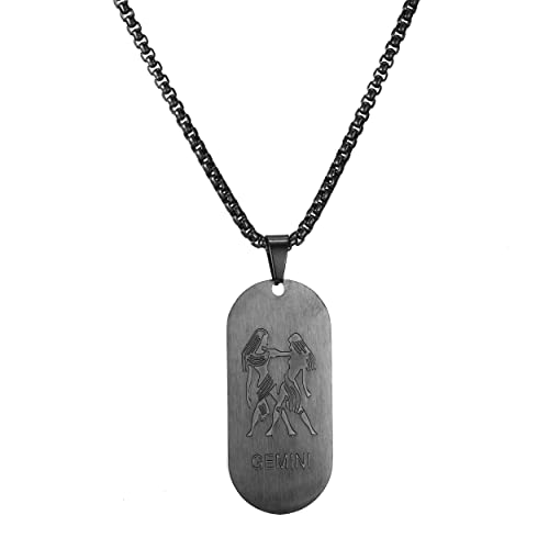 AFSTALR Schwarz Kette 12 Sternbilder Zwillinge Halskette Herren Tierkreis Kette Anhänger Konstellation Kette AFSTALR Schwarz Kette 12 Sternbilder Zwillinge Halskette Herren Tierkreis Kette Anhänger Konstellation Kette von AFSTALR