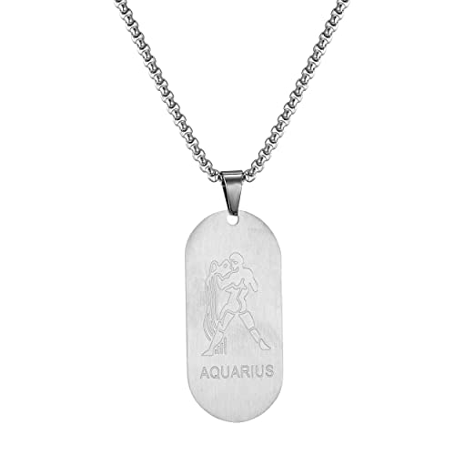 AFSTALR Silber Kette 12 Sternbilder Wassermann Halskette Herren Tierkreis Kette Anhänger Konstellation Kette AFSTALR Silber Kette 12 Sternbilder Wassermann Halskette Herren Tierkreis Kette Anhänger Konstellation Kette von AFSTALR
