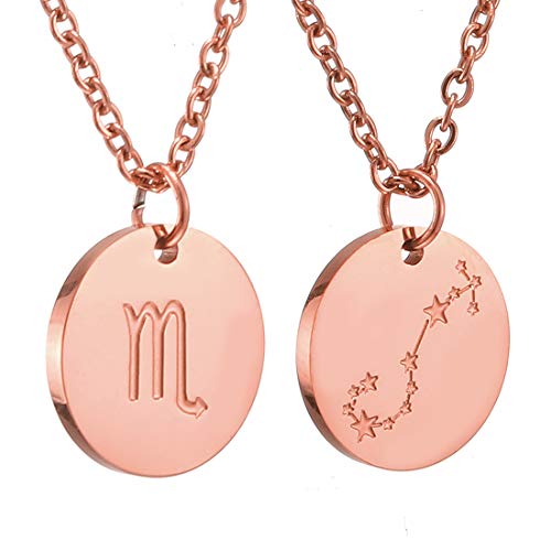 AFSTALR Sternzeichen Kette Skorpion Rosegold für Damen Horoskop Kette Mutter Tochter Freunde Geburtstagsgeschenk AFSTALR Sternzeichen Kette Skorpion Rosegold für Damen Horoskop Kette Mutter Tochter Freunde Geburtstagsgeschenk von AFSTALR