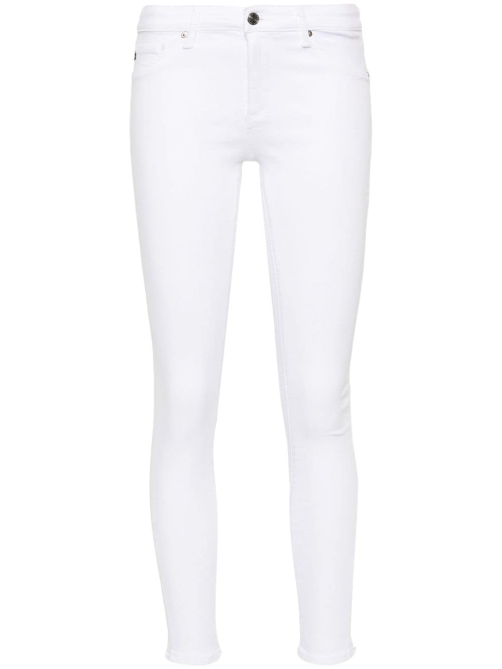 AG Jeans Halbhohe Skinny-Jeans - Weiß von AG Jeans