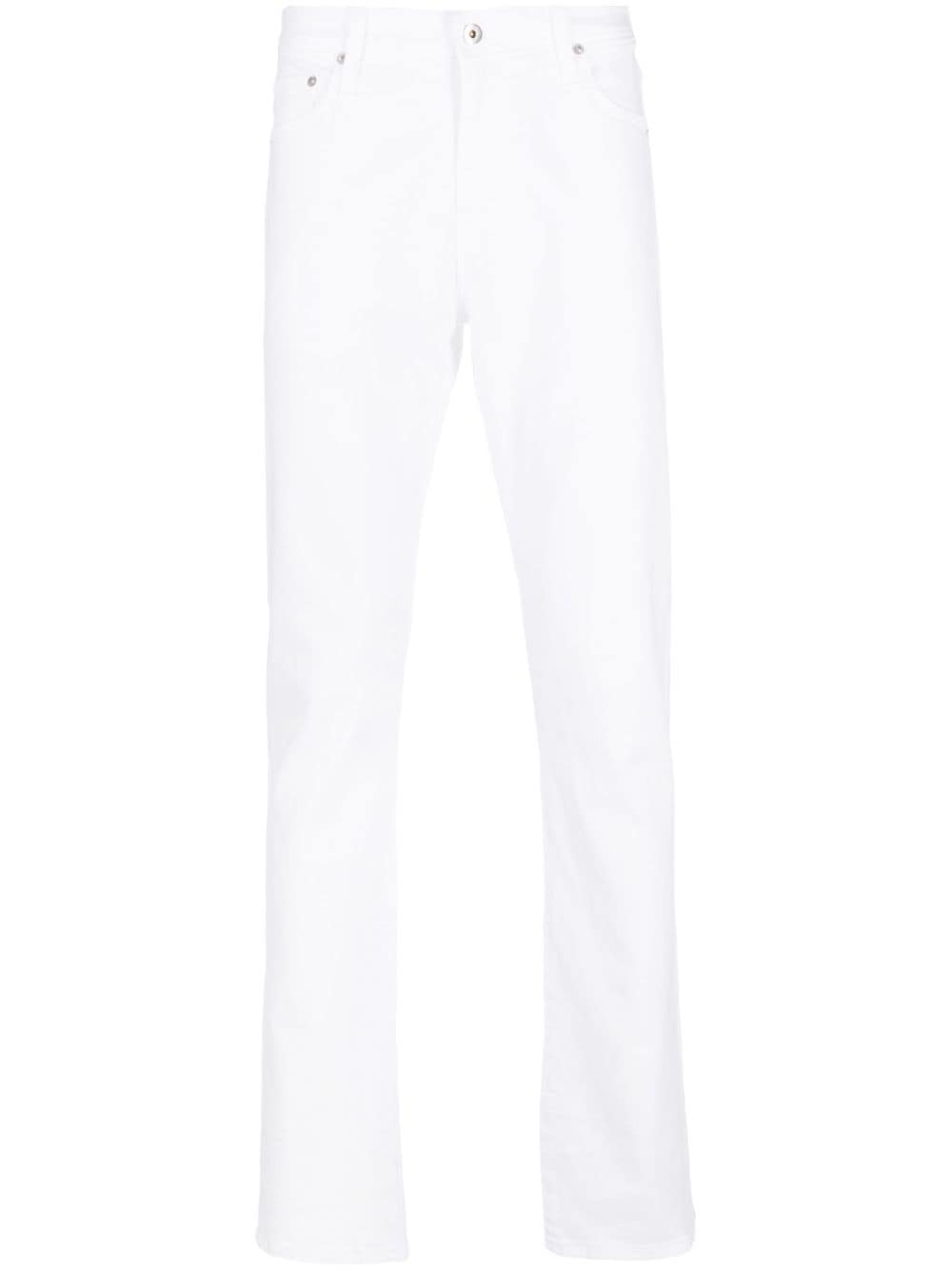 AG Jeans Straight-Leg-Jeans mit Logo-Patch - Weiß von AG Jeans