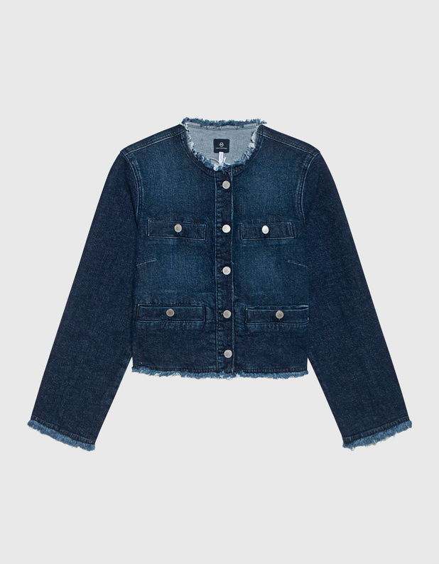 Boxy Stand Up Collar Blue von AG