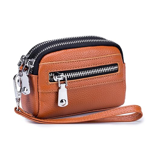 AGALUS Mini-Tasche Für Damen, Zero-Geldbörse, Großes Fassungsvermögen, Doppelter Reißverschluss, Multifunktionale Handtasche, Münztasche, Handtasche,Farbe3 von AGALUS