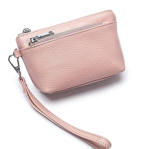 AGALUS Modische Zero Wallet Damen-Geldbörse Aus Echtem Leder, Einfache Und Vielseitige Kleine Geldbörse Mit Münztasche Mit Reißverschluss,Farbe4 von AGALUS