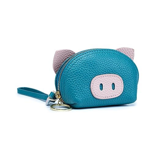 AGALUS Niedliche Zero Wallet Anhänger Cartoon Damen Mini Griff Münztasche Leder,Farbe1 von AGALUS