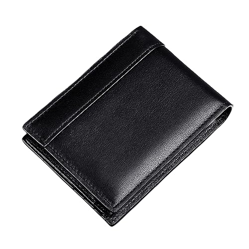 AGALUS PU Herren Geldbörse Öl Wachs Leder Geldbörse RFID Anti RF Identifikation Zero Wallet Clip,Farbe1 von AGALUS