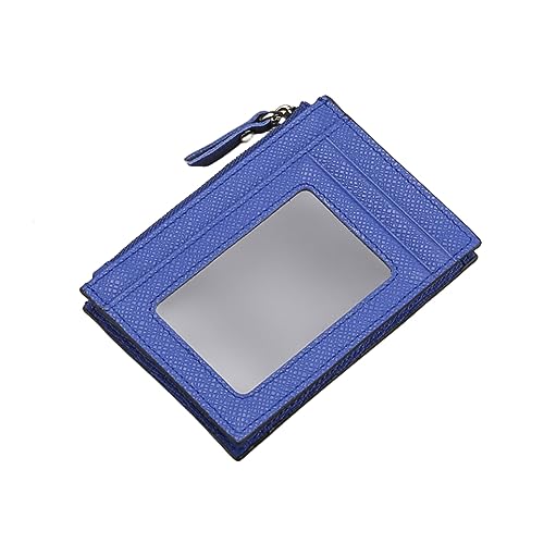 AGALUS PU Mini Ultradünne Kartenclip-Tasche Anti-Magnet-Kartenabdeckung Reißverschluss Null-Geldbörse,Farbe4 von AGALUS