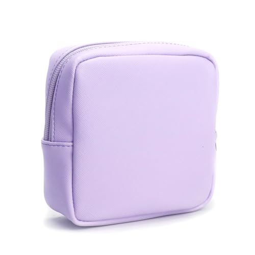 AGBIADD Make-up-Tasche, Reise-Kosmetiktasche, Kulturbeutel mit Reißverschluss, tragbarer Make-up-Organizer, Reisen, kompakte Autotasche für wichtige Dinge, Violett, Kreuznarbenmuster AGBIADD Make-up-Tasche, Reise-Kosmetiktasche, Kulturbeutel mit Reißverschluss, tragbarer Make-up-Organizer, Reisen, kompakte Autotasche für wichtige Dinge, Violett, Kreuznarbenmuster von AGBIADD