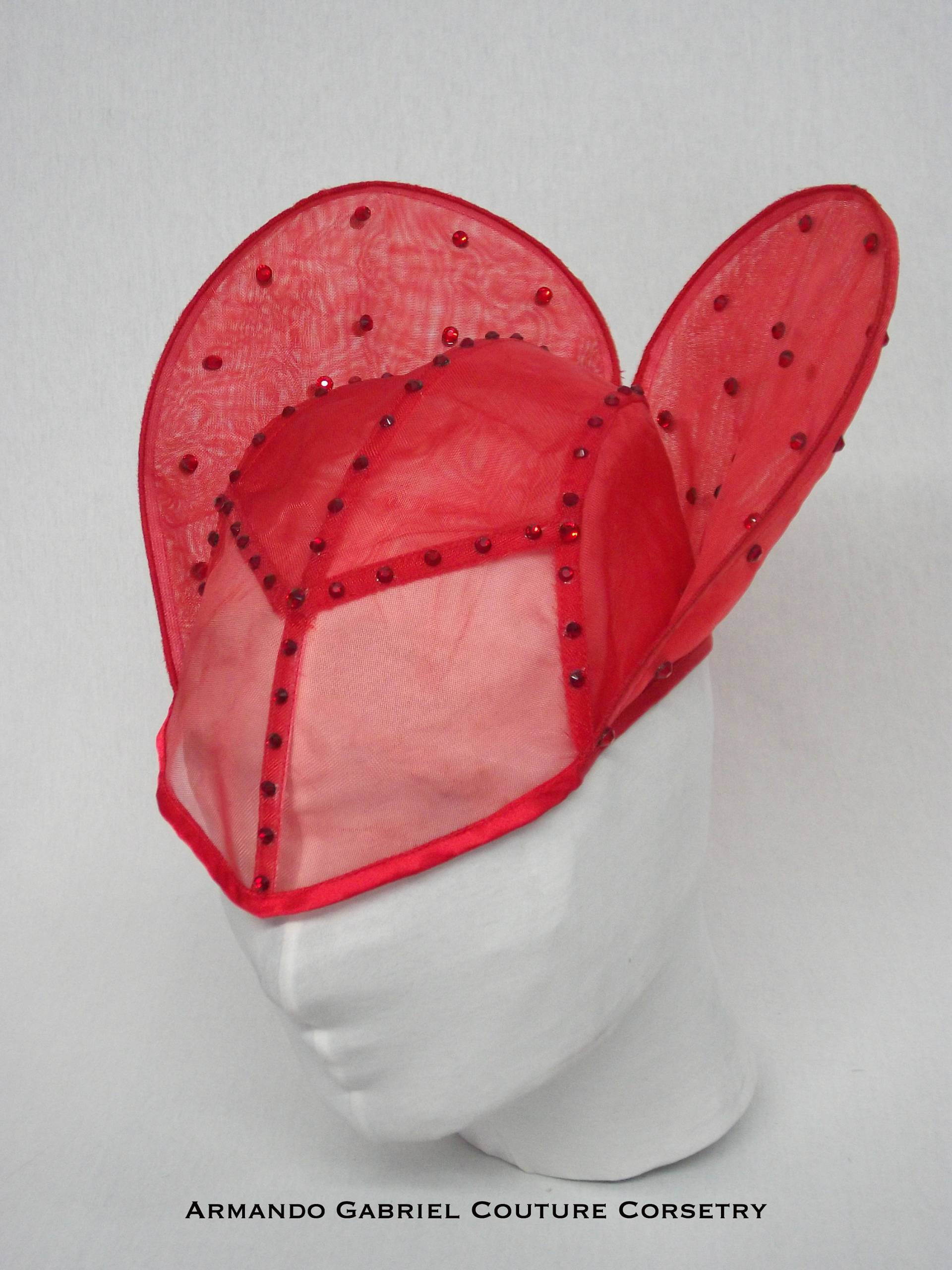 Queen Of Hearts Kopfschmuck-Valentinstag Kopfschmuck-Fantasy Ball Kopfschmuck-Märchen Kopfschmuck-Handgefertigte Quarzhearts1 von AGCoutureCorsetry