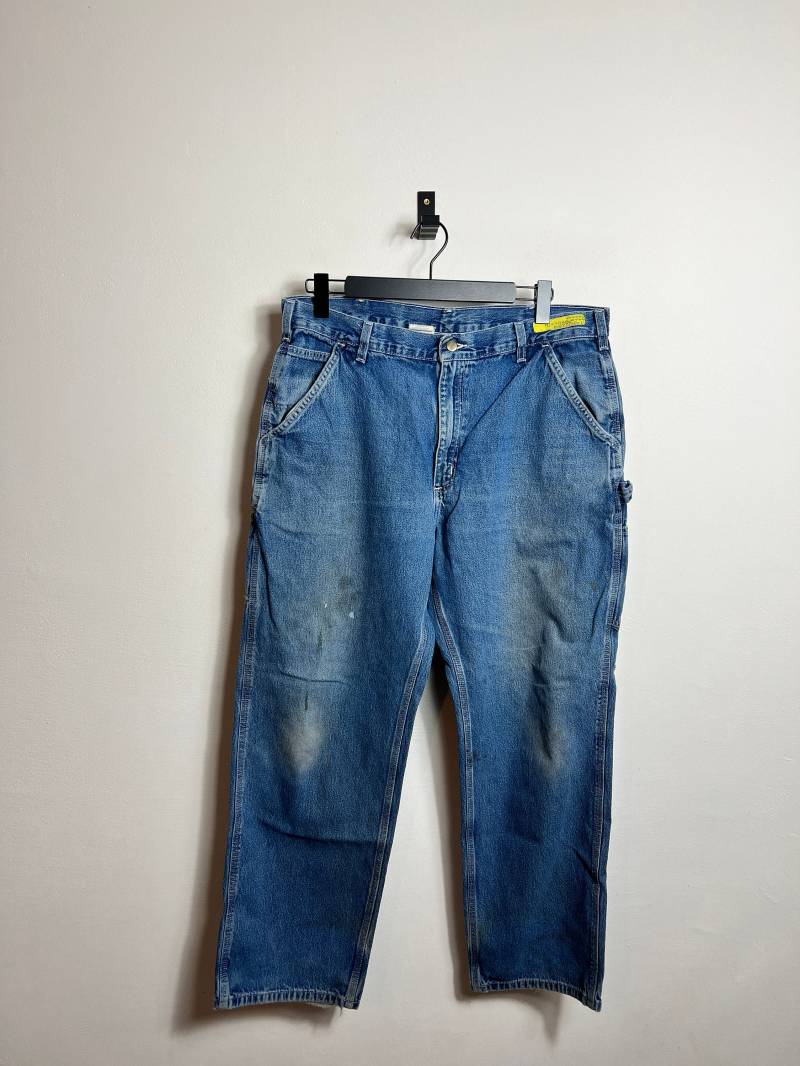 Carhartt Single Knee Pants Xl 38X32 Blue Carpenter Workwear Denim Jeans Baggy Skate von AGEDvntg