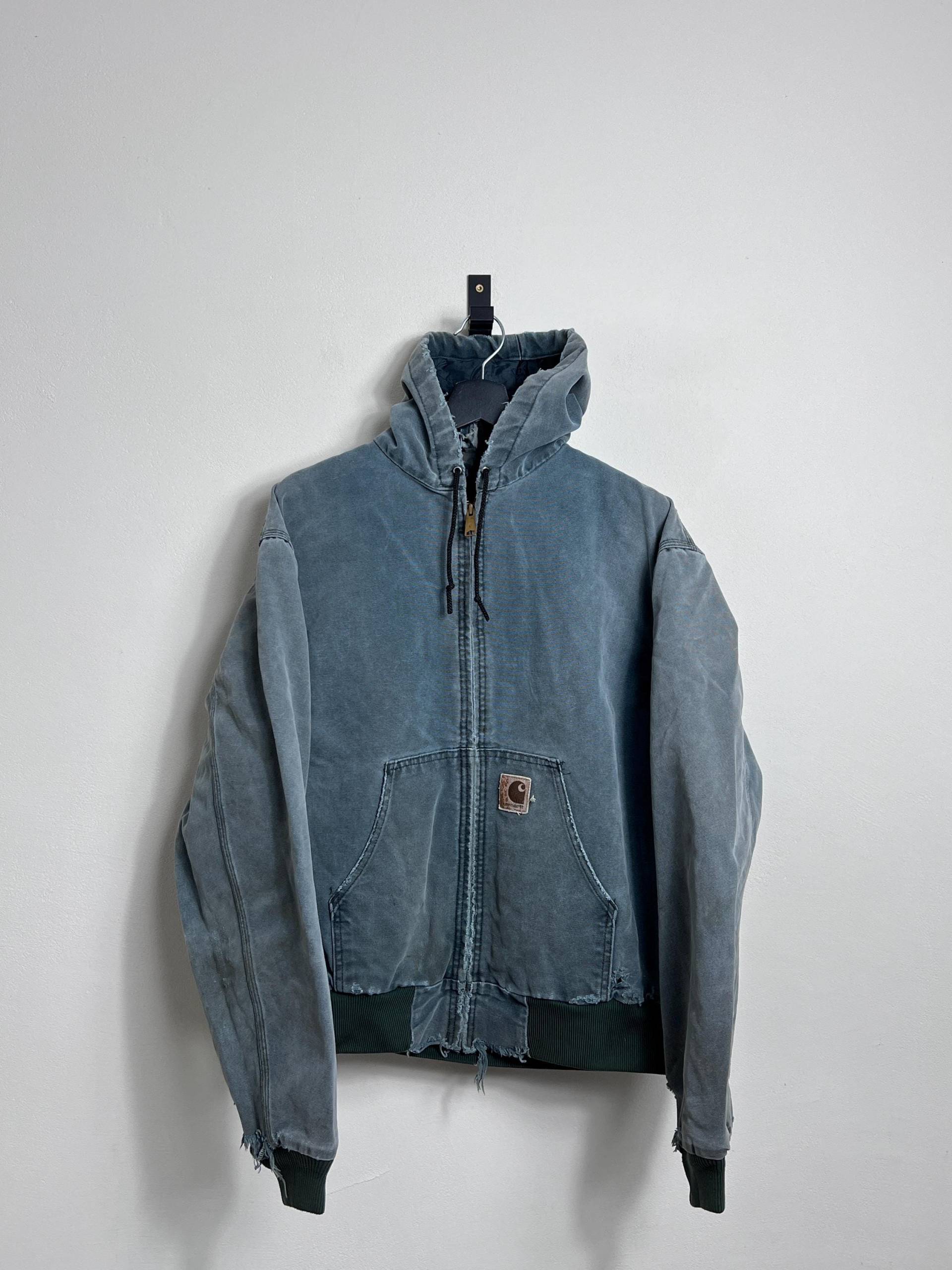 Vintage 1998 J06Htg Carhartt Active Jacket M L Green Aqua Distressed Workwear 90S Vintage 1998 J06Htg Carhartt Active Jacket M L Green Aqua Distressed Workwear 90S von AGEDvntg