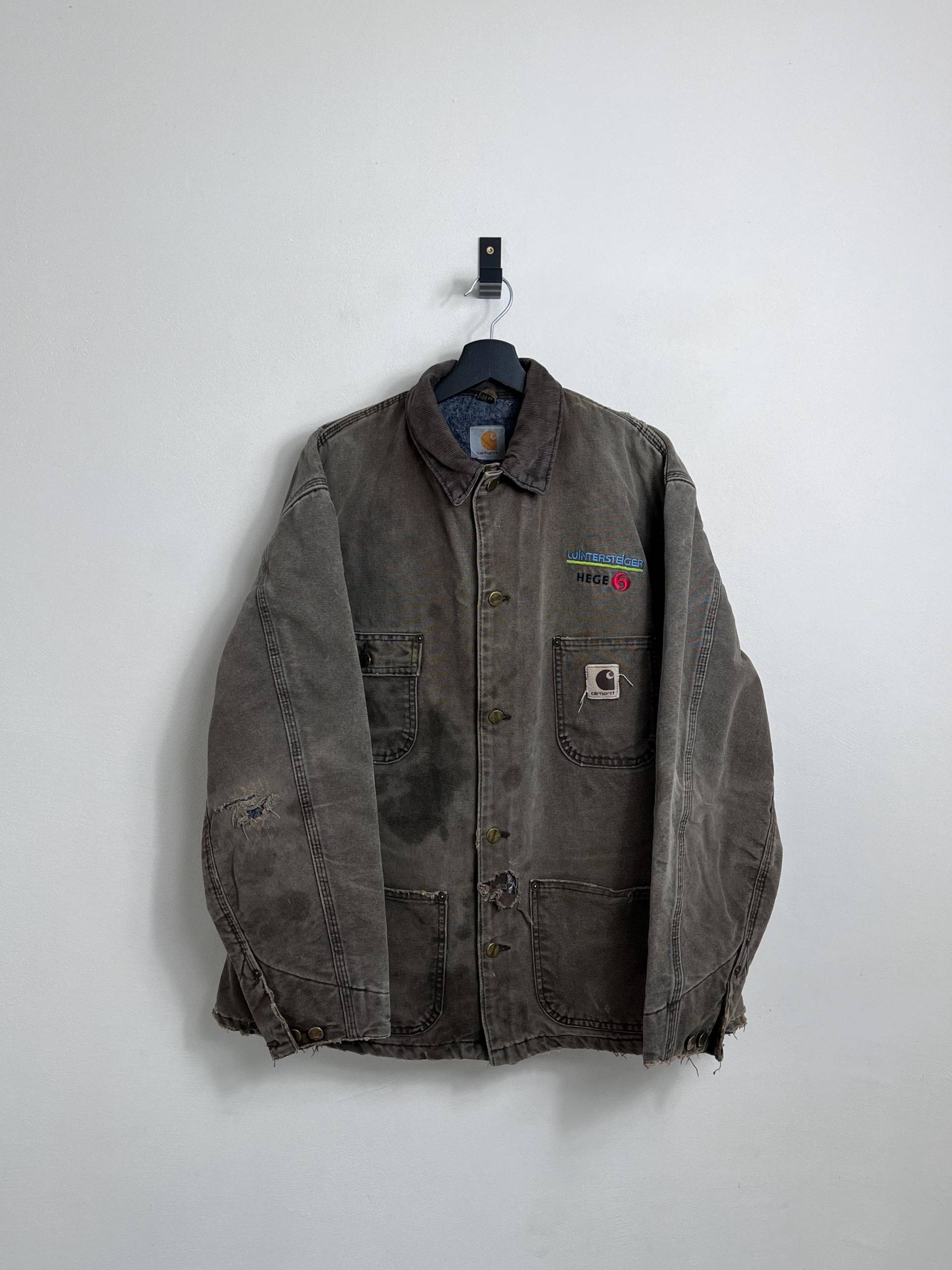 Vintage Carhartt Chore Coat L Brown Distressed Workwear Barn Jacket 90S Blanket Lined Vintage Carhartt Chore Coat L Brown Distressed Workwear Barn Jacket 90S Blanket Lined von AGEDvntg