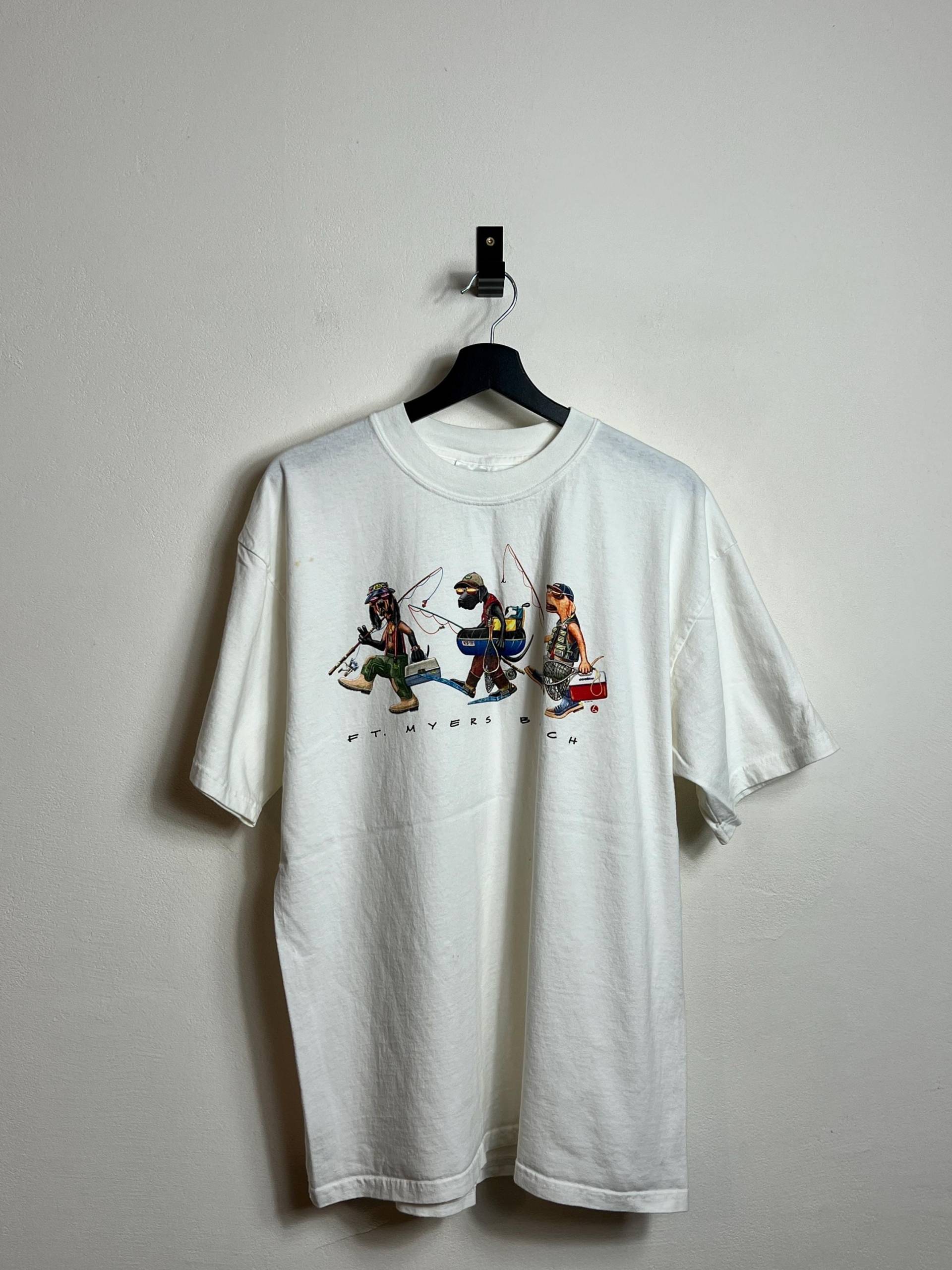 Vintage Ft. Meyers Beach T Shirt Xl White Fun 1999 Screen Print Heavy Cotton von AGEDvntg