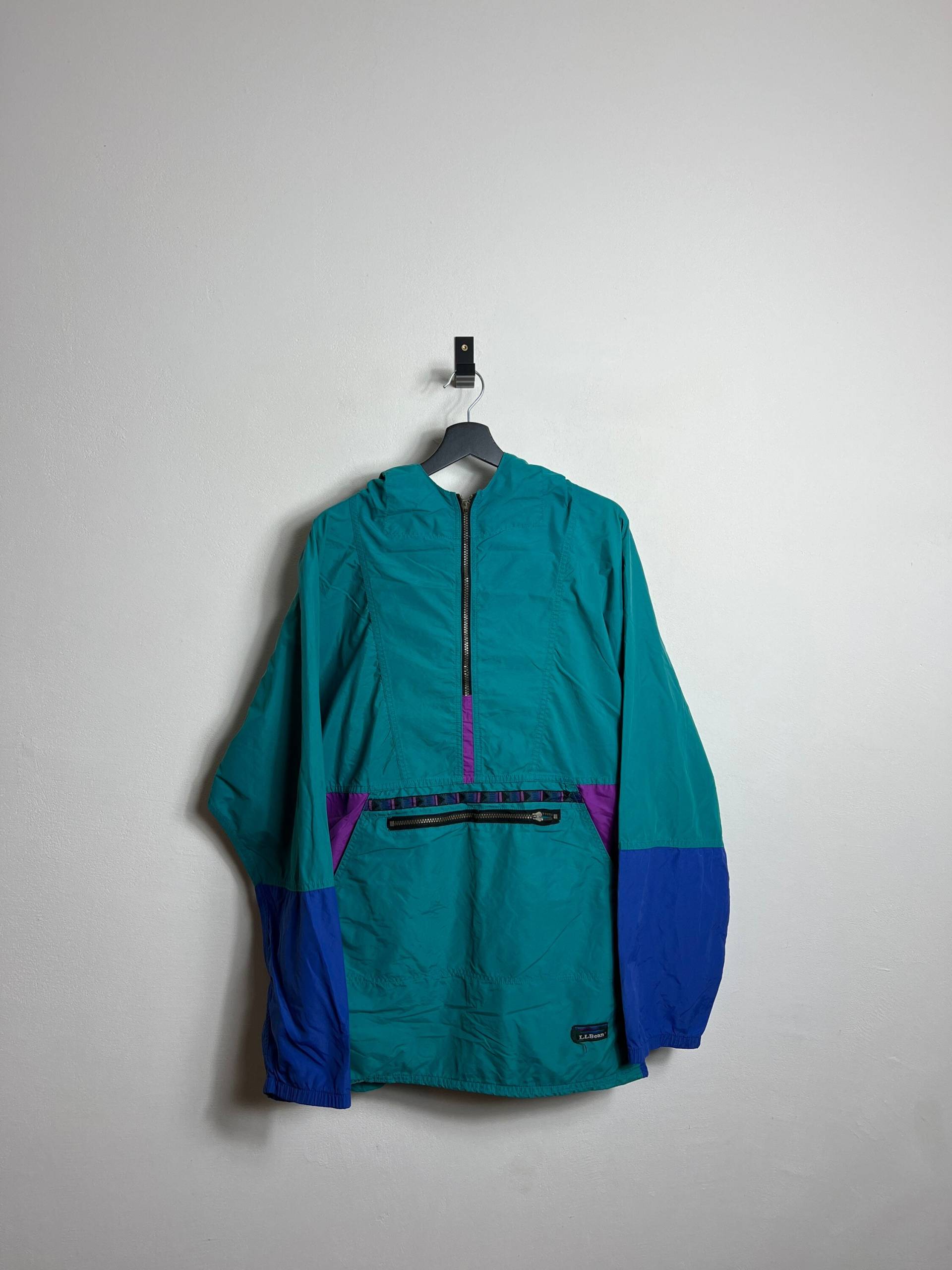 Vintage L Bean Windbreaker Xl Aqua Türkis 90S Skate Made in Usa Vintage L Bean Windbreaker Xl Aqua Türkis 90S Skate Made in Usa von AGEDvntg
