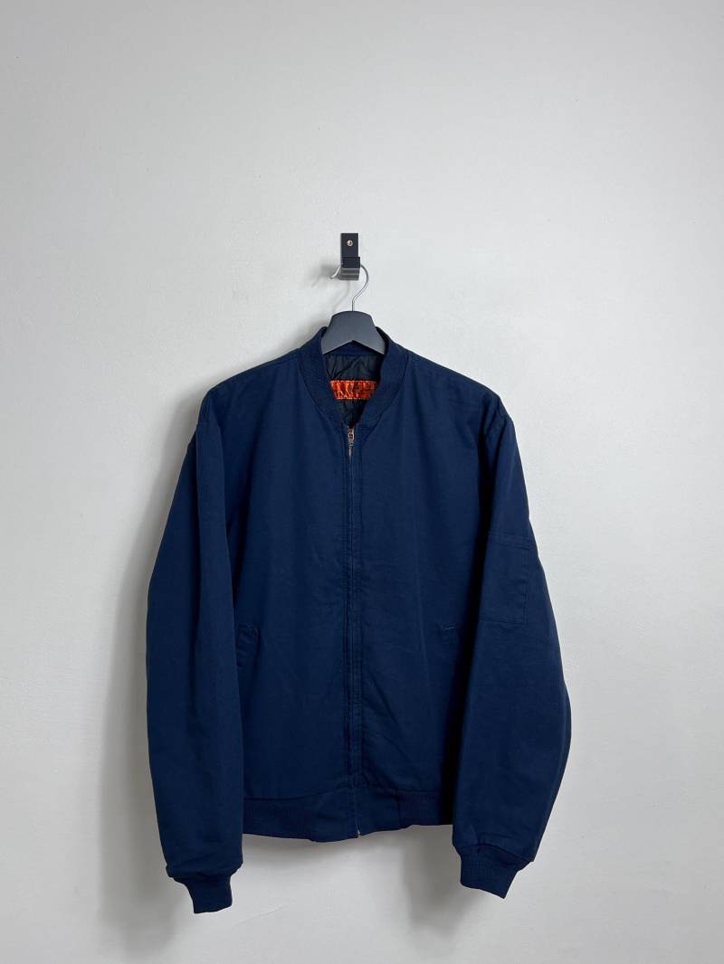 Vintage Red Kap Workwear Jacket M Navy Blue Bomber Mexico Made 90S Y2K von AGEDvntg