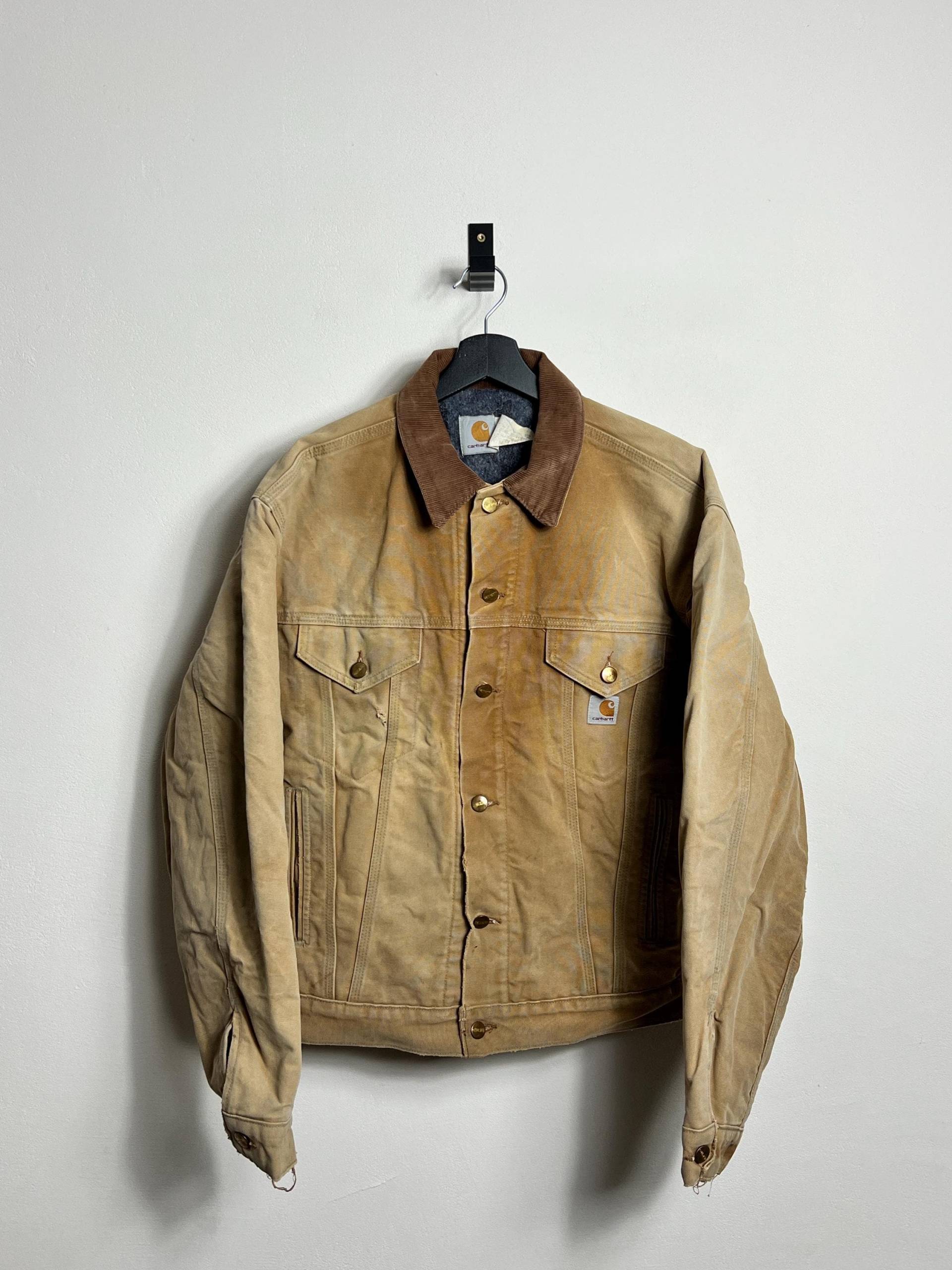 Vtg Carhartt Rider Workwear Jacket M L Duck Brown Detroit Blanket Lined Sun Faded 90S Usa Made Vtg Carhartt Rider Workwear Jacket M L Duck Brown Detroit Blanket Lined Sun Faded 90S Usa Made von AGEDvntg