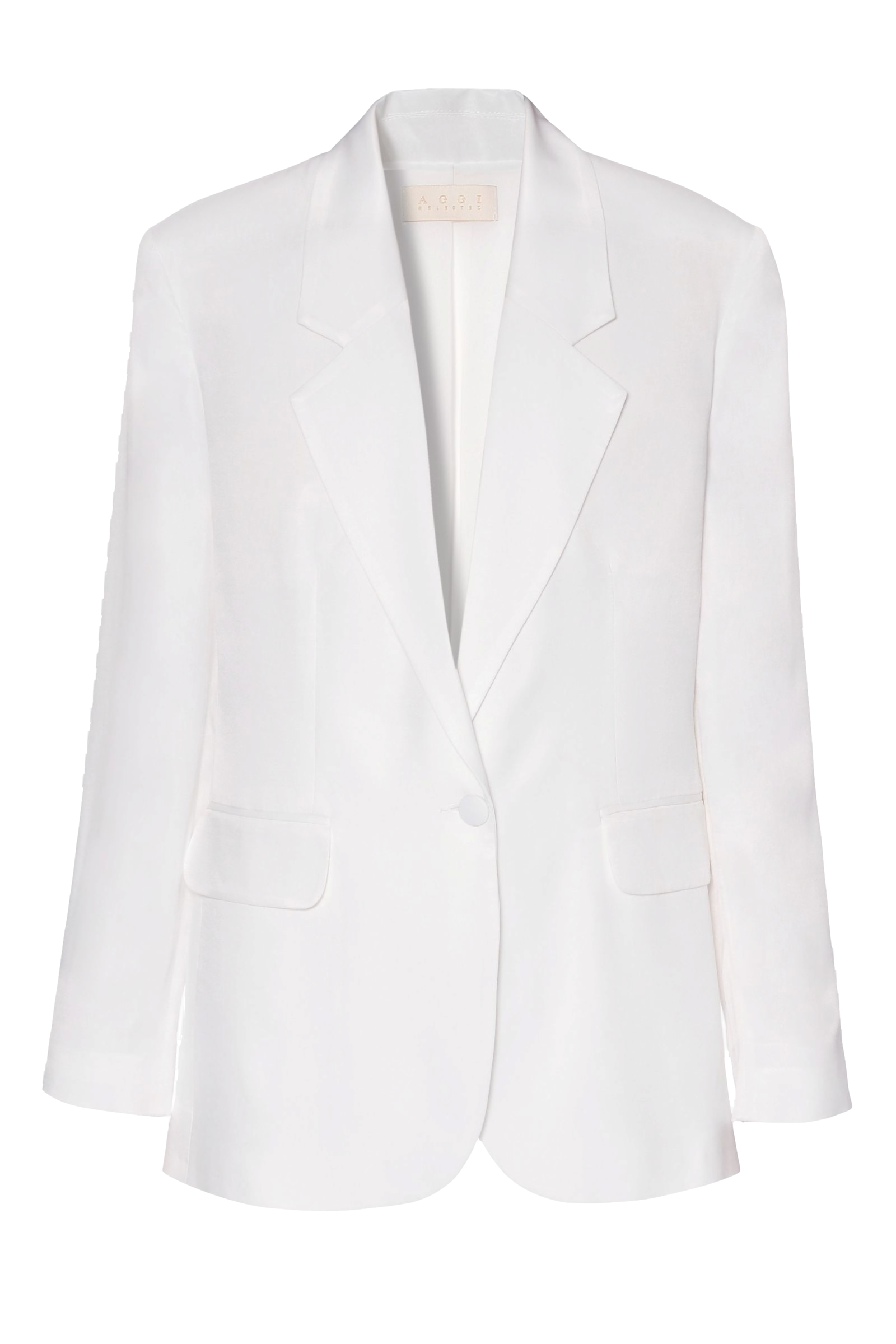 Blazer Bellamy Satin Bright White - White - M - HALEWSKI - Blazers Blazer Bellamy Satin Bright White - White - M - HALEWSKI - Blazers von HALEWSKI