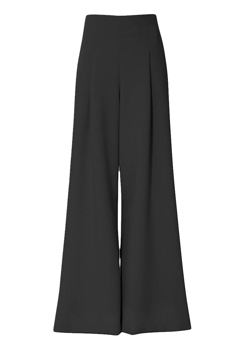 HALEWSKI | Pants Rebecca Total Eclipse | Women's Gunmetal Grey High waisted pants von HALEWSKI