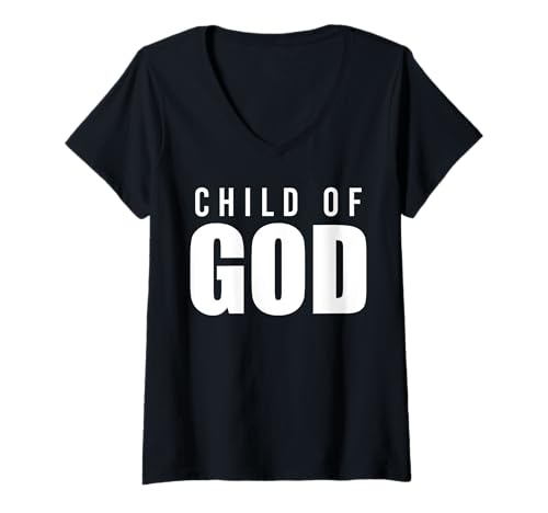 Damen Child of GOD T-Shirt mit V-Ausschnitt von AGH-Empowers