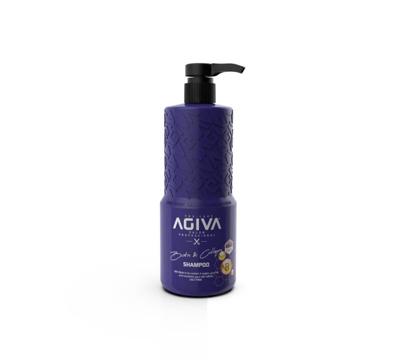AGIVA Professional Haarshampoo AGIVA Biotin & Collagen Shampoo Intensivreinigung Salzfrei 800ml von AGIVA Professional