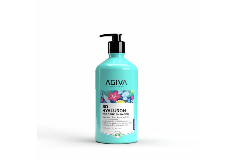 AGIVA Professional Haarshampoo PRO CARE 8D Hyaluron Shampoo Haarpflegeshampoo 1000ml, 1-tlg. von AGIVA Professional