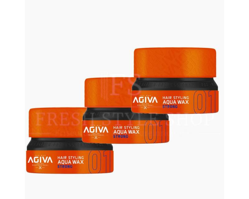 AGIVA Professional Haarwachs 3x Haarwachs Haar Wax 155ml 01 Strong, 3-tlg. von AGIVA Professional