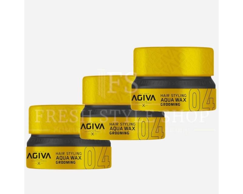 AGIVA Professional Haarwachs 3x Haarwachs Haar Wax 155ml 04 Grooming, 3-tlg. von AGIVA Professional