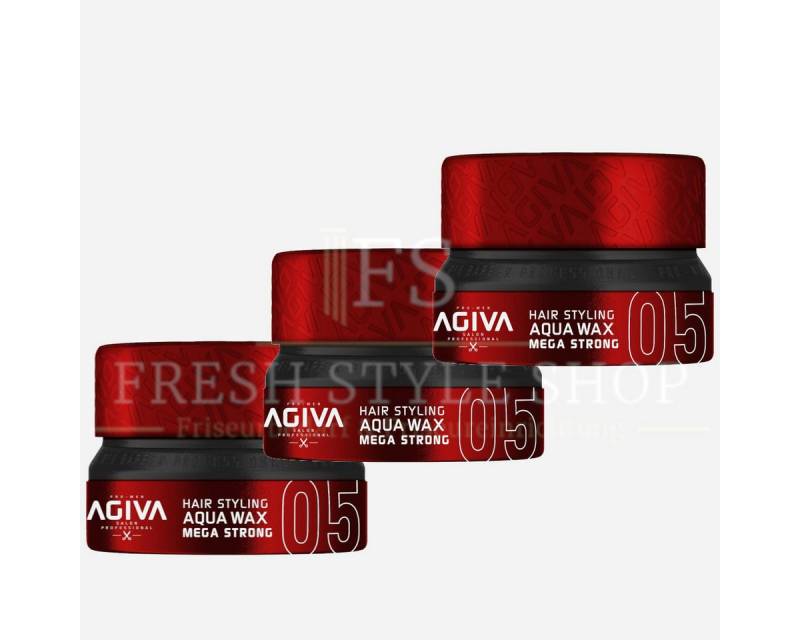 AGIVA Professional Haarwachs 3x Haarwachs Haar Wax 155ml 05 Mega Strong, 3-tlg. von AGIVA Professional