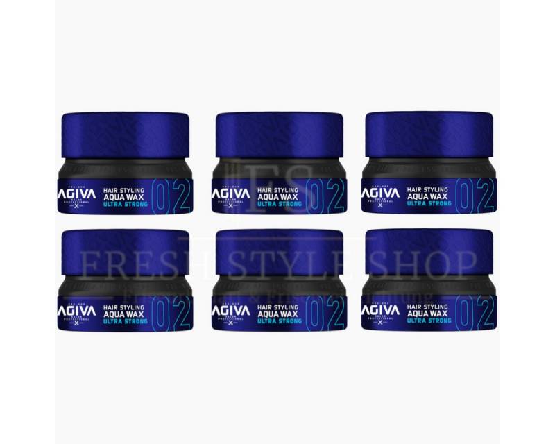 AGIVA Professional Haarwachs 6x Haarwachs Haar Wax 155ml 02 Ultra Strong, 6-tlg. von AGIVA Professional