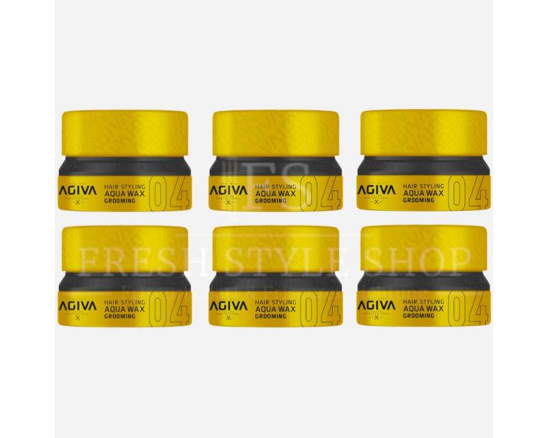 AGIVA Professional Haarwachs 6x Haarwachs Haar Wax 155ml 04 Grooming, 6-tlg. von AGIVA Professional